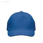 Gorra algodón personalizada 160gr azul royal frontal