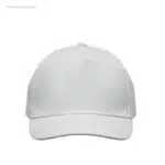 Gorra algodón personalizada 160gr blanca frontal