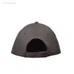 Gorra algodón personalizada 160gr gris piedra cierre velcro