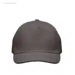 Gorra algodón personalizada 160gr gris piedra frontal