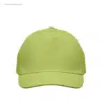 Gorra algodón personalizada 160gr lima frontal