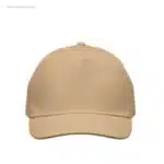 Gorra algodón personalizada 160gr marfil frontal