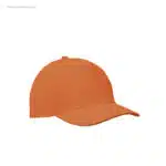 Gorra algodón personalizada 160gr naranja