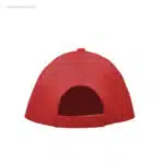 Gorra algodón personalizada 160gr roja cierre