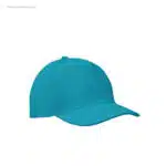 Gorra algodón personalizada 160gr turquesa