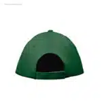 Gorra algodón personalizada 160gr verde botella cierre