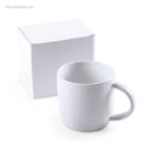 Taza cerámica blanca presentación RG regalos empresa