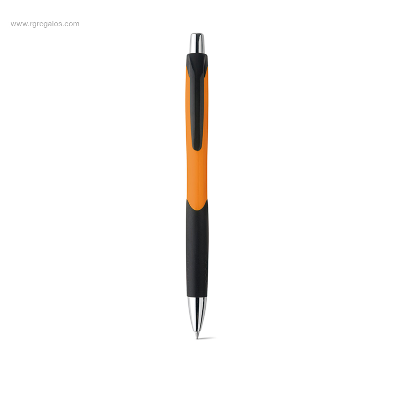 Bolígrafo-ABS-antideslizante-naranja-RG-regalos