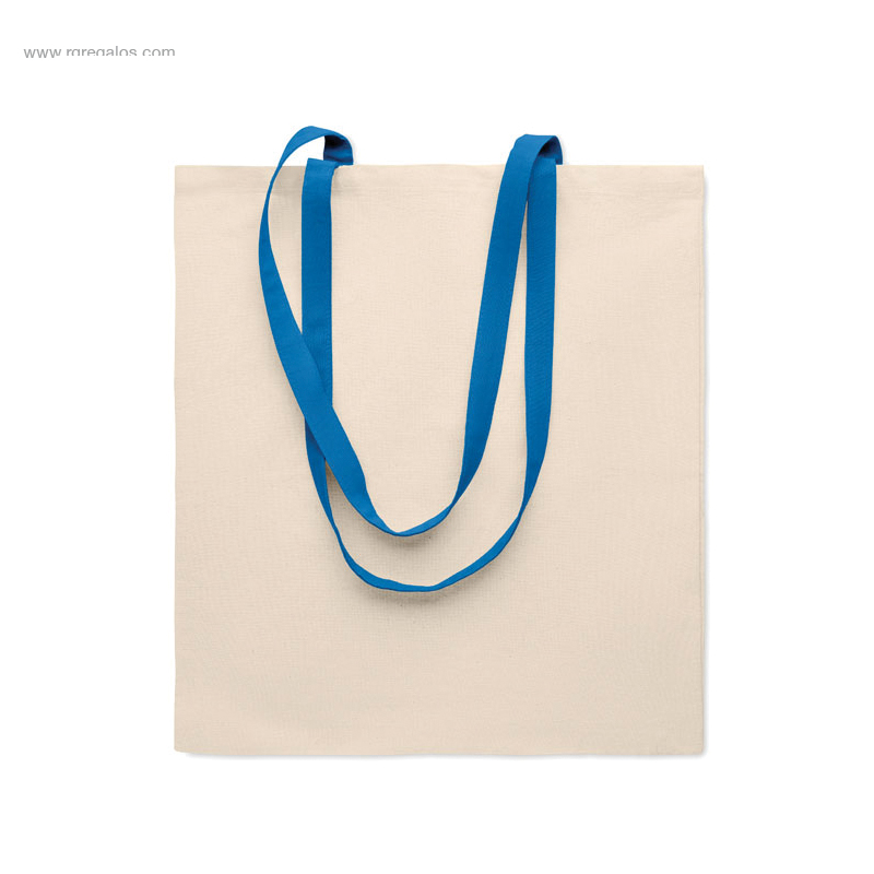Bolsa algodón asas color azul RG regalos eco