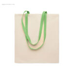Bolsa algodón asas color verde RG regalos eco