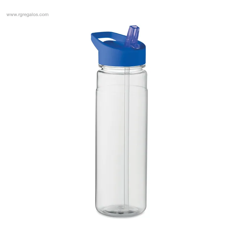 Botella RPET con boquilla 650ML azul RG regalos
