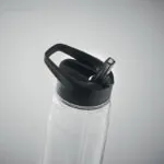 Botella RPET con boquilla 650ml negra detalle RG regalos personalizados