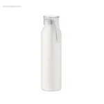 Botella aluminio con asa 600ml blanca RG regalos publicitarios