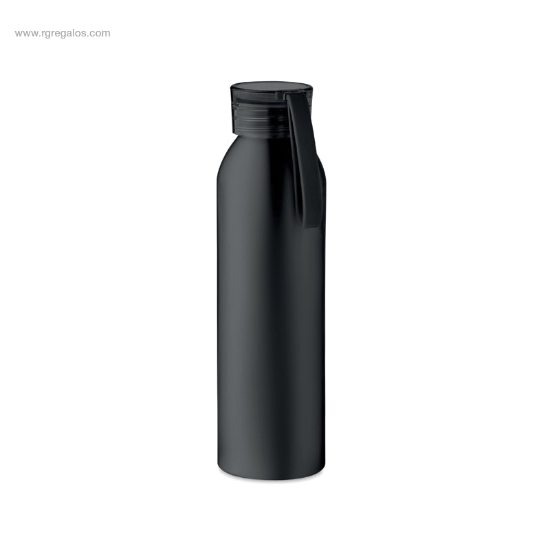 Botella aluminio con asa 600ml negra RG regalos publicitarios