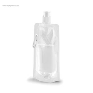 Botella plegable barata 460ml blanca RG regalos publicitarios