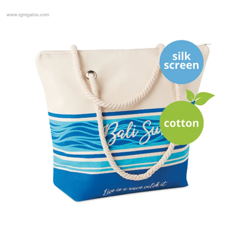 Bolsa de playa personalizada en algodón RG regalos