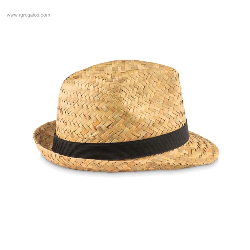 Sombrero de paja personalizado cinta negra RG regalos