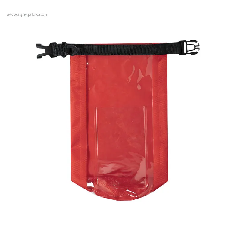Bolsa impermeable 2L con ventana roja