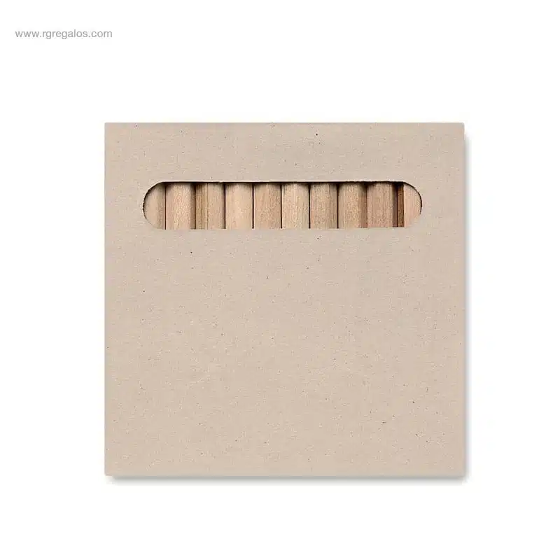 Caja personalizada 12 lápices de colores publicitaria