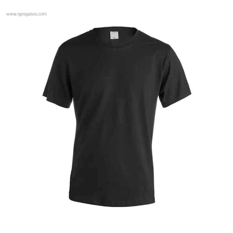 Camiseta personalizada algodón 150gr negra para merchandising