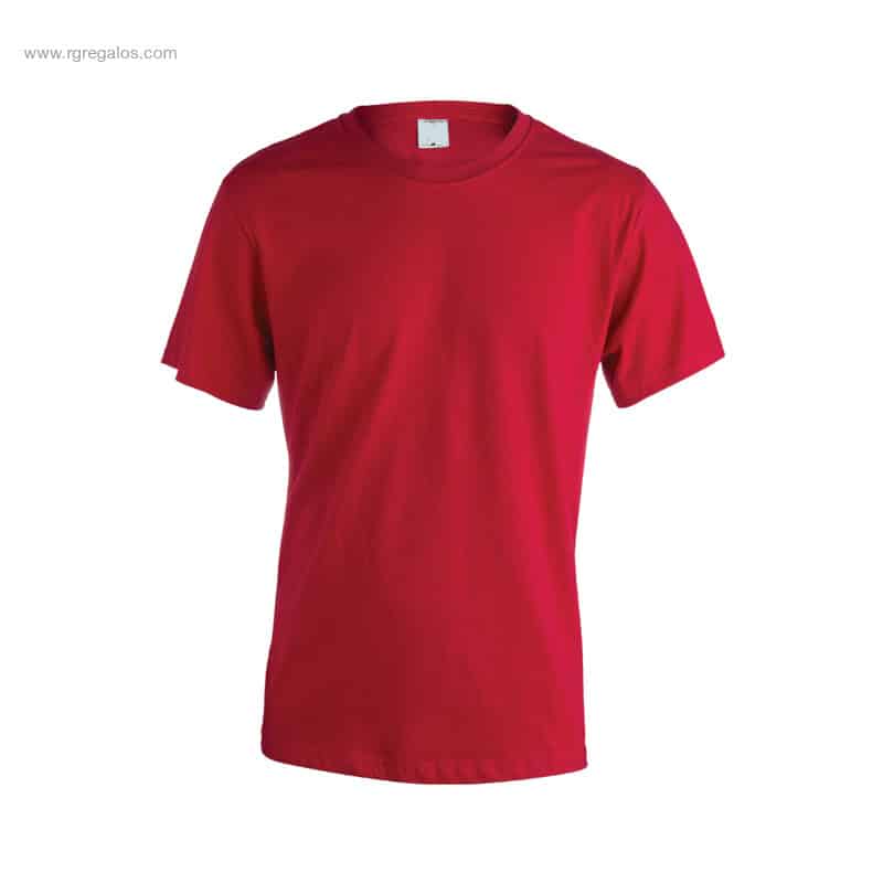 Camiseta personalizada algodón 150gr roja para merchandising