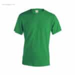 Camiseta personalizada algodón 150gr verde para merchandising