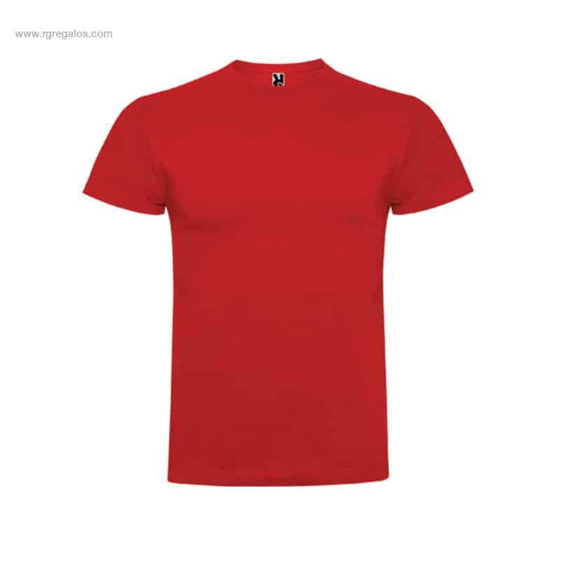 Camiseta personalizada algodón 180gr roja merchandising corporativo