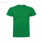 Camiseta personalizada algodón 180gr verde merchandising corporativo