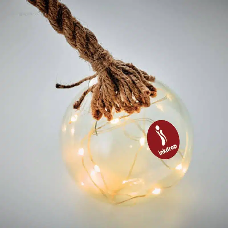 Bola de Navidad con luz LED para personalizar