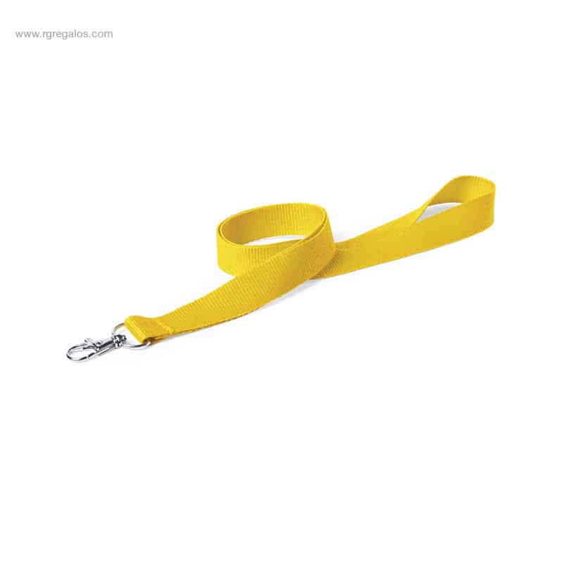 Lanyard barato personalizado amarillo para regalo corporativo