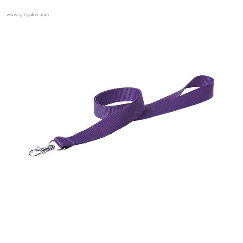 Lanyard barato personalizado violeta para regalo corporativo