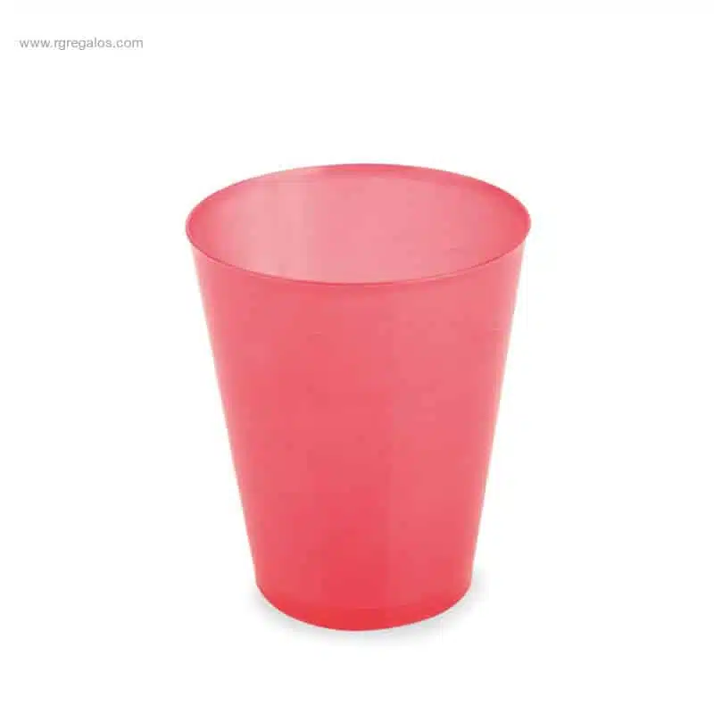 Vaso reutilizable colores 500 ML rojo