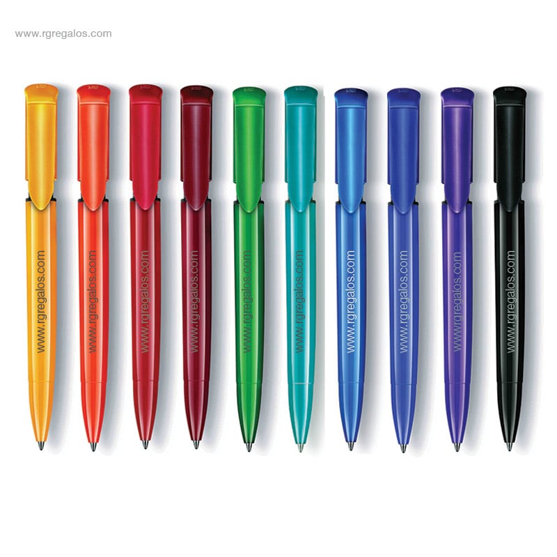 Bolígrafo ABS color opaco logo