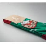 Calcetines personalizados Navidad Papá Noel etiqueta cartón