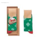 Calcetines personalizados Navidad Papá Noel presentación