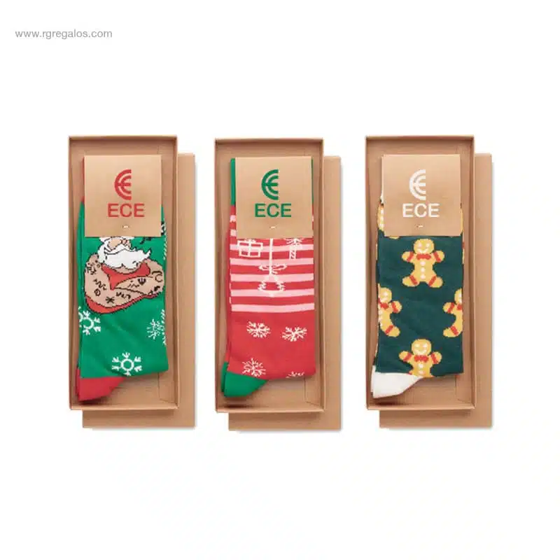 Calcetines personalizados Navidad con logo
