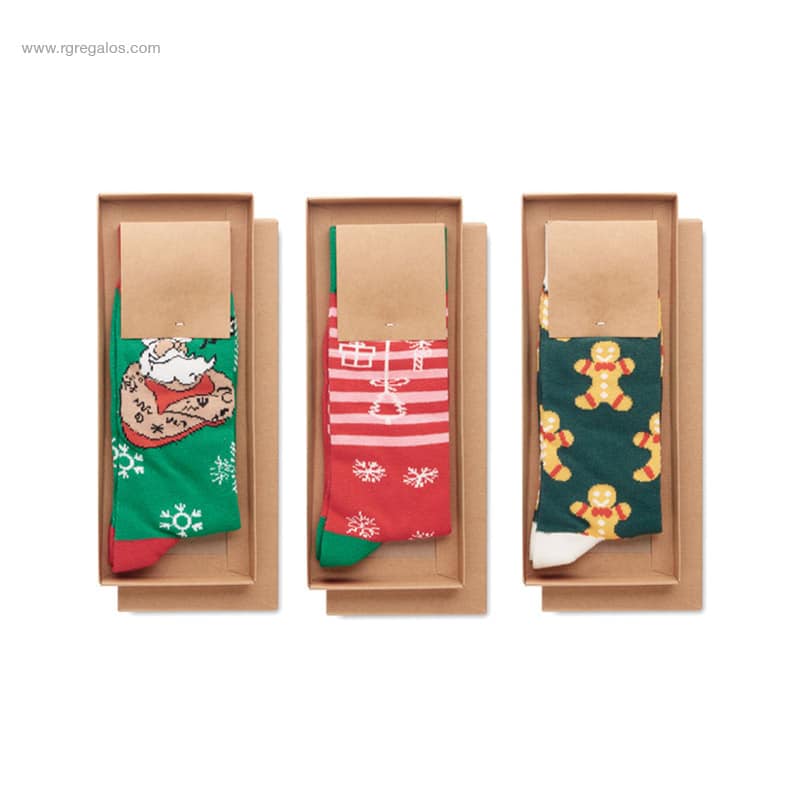 Calcetines personalizados Navidad tres diseños
