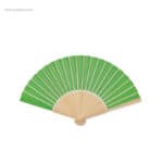 Abanico-bambu-y-tejido-papel-verde-detalle-varillas