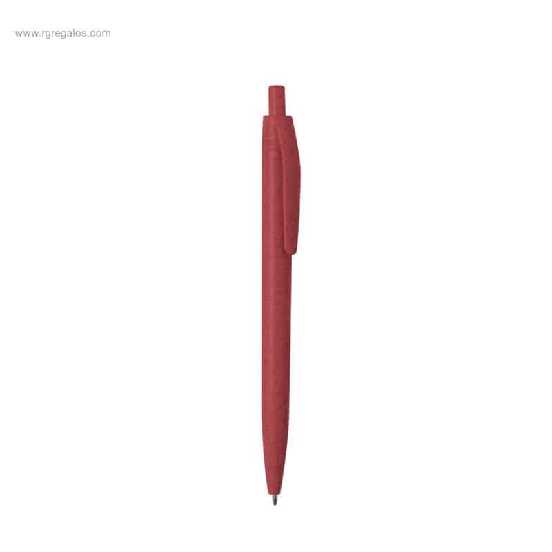 Bolígrafo caña de trigo rojo