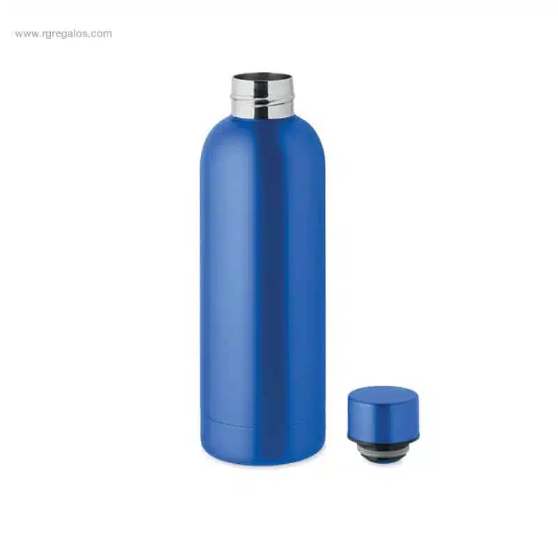 Botella acero inox reciclado 500ml azul