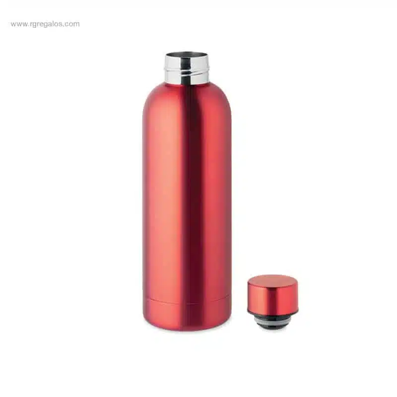 Botella acero inox reciclado 500ml roja