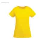 Camiseta algodón orgánico mujer amarilla