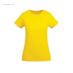 Camiseta algodón orgánico mujer amarilla