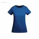 Camiseta algodón orgánico mujer azul