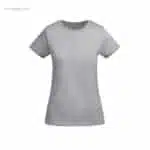 Camiseta algodón orgánico mujer gris