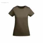 Camiseta algodón orgánico mujer kaki