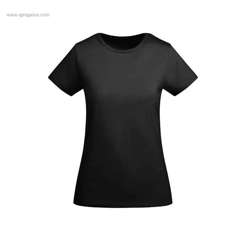 Camiseta algodón orgánico mujer negro