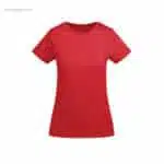 Camiseta algodón orgánico mujer rojo