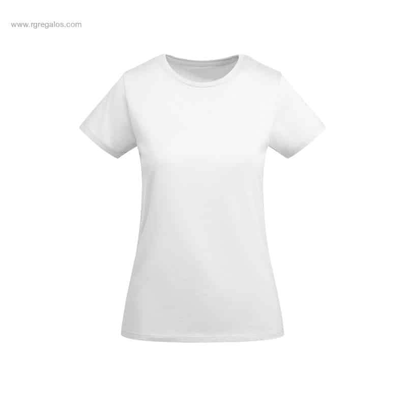 Camiseta algodón orgánico mujer blanca