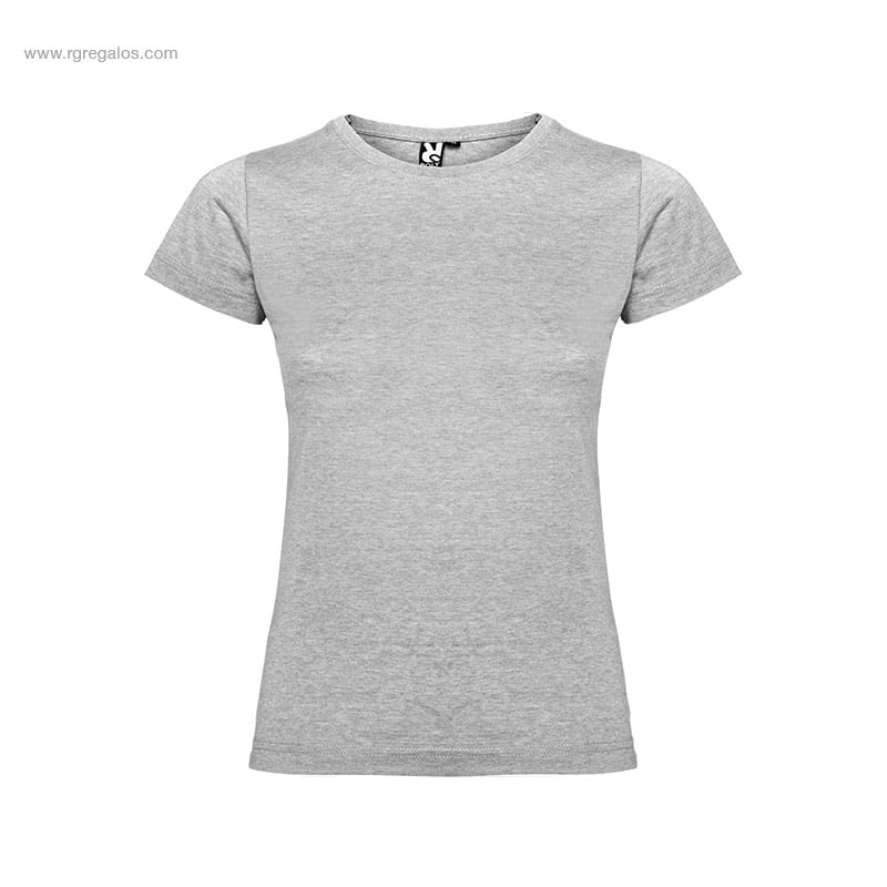 Camiseta personalizada barata mujer gris